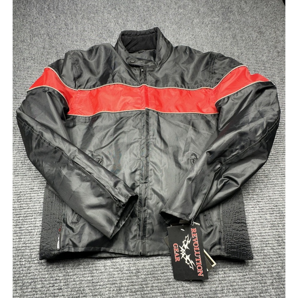 Revolution Gear Jacket Mens Medium Waterproof Reflective‎ Lined New With Tags